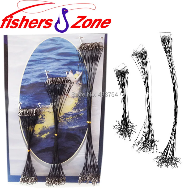 Black 72pcs fishing swivels leader Trace Lures Leader Stainless Wire Protector Trace Set Spinner Line 20/25/30cm
Black 72pcs fishing swivels leader Trace Lures Leader Stainless Wire Protector Trace Set Spinner Line 20/25/30cm