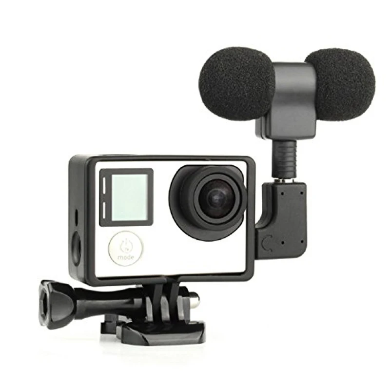 Easttowest 3.5mm External Mini Stereo Microphone Mic + Adapter + Standard Frame Accessories for Gopro Hero 4 3+ 3 Action Camera
Easttowest 3.5mm External Mini Stereo Microphone Mic + Adapter + Standard Frame Accessories for Gopro Hero 4 3+ 3 Action Camera