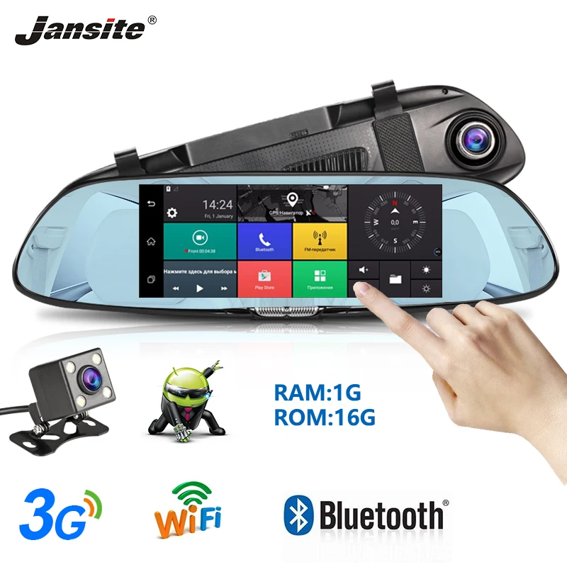 Janiste 7' FHD Touch Screen Car DVR Dash Cam 3G network Android GPS Navigation Bluetooth FM Dual Lens G-Sensor SD Card
Janiste 7' FHD Touch Screen Car DVR Dash Cam 3G network Android GPS Navigation Bluetooth FM Dual Lens G-Sensor SD Card