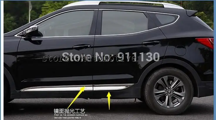 With LOGO Chrome body side moldings side door 4pcs 2013 2014 2015 2016 for HYUNDAI SANTA FE SPORT IX45
With LOGO Chrome body side moldings side door 4pcs 2013 2014 2015 2016 for HYUNDAI SANTA FE SPORT IX45