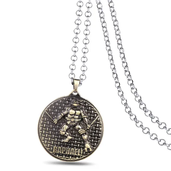 HSIC JEWELRY 12pcs/lot Michelangelo Teenage Mutant Turtles Logo Metal 5.2cm Round Pendant Necklaces TMNT Jewelry HC10794
HSIC JEWELRY 12pcs/lot Michelangelo Teenage Mutant Turtles Logo Metal 5.2cm Round Pendant Necklaces TMNT Jewelry HC10794