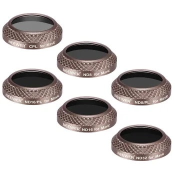 Neewer 6 Pieces Filter Kit for DJI Mavic Pro Drone Quadcopter:CPL/ND8/ND16/ND32/ND8/PL+ND16/PL Lens Filters Optical Glass
Neewer 6 Pieces Filter Kit for DJI Mavic Pro Drone Quadcopter:CPL/ND8/ND16/ND32/ND8/PL+ND16/PL Lens Filters Optical Glass