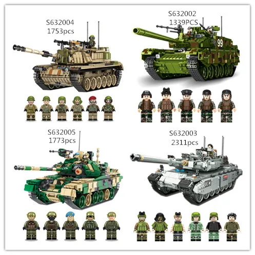 632002/632003/632004/632005 Military World War Israel M60/T90 Magach Main Battle Tank Army Forces Building Blocks Toy
632002/632003/632004/632005 Military World War Israel M60/T90 Magach Main Battle Tank Army Forces Building Blocks Toy