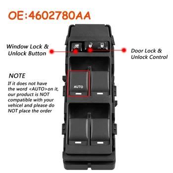 Car accessories 4602780AA Fit For Jeep Compass Patriot Dodge Car Driver Side Window Lifter Switch Push Pull Switch High Quality
Car accessories 4602780AA Fit For Jeep Compass Patriot Dodge Car Driver Side Window Lifter Switch Push Pull Switch High Quality