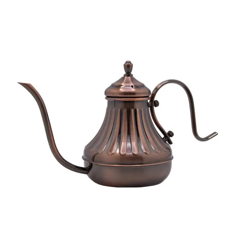 450ML Vintage Bronze Gooseneck Coffee Pot Pour-over Coffee Kettle With Filter Hand Drip Coffee Pot Tea Percolator Teapot
450ML Vintage Bronze Gooseneck Coffee Pot Pour-over Coffee Kettle With Filter Hand Drip Coffee Pot Tea Percolator Teapot