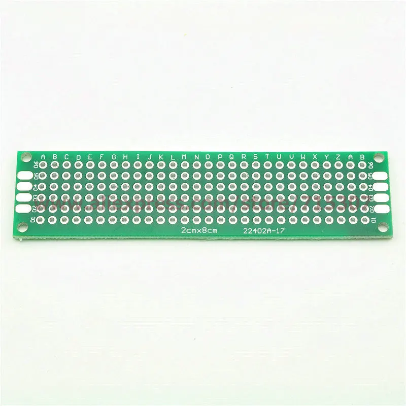 PHISCALE 5 шт. 2*8/2x8 см двухсторонний Прототип pcb универсальная доска из стекловолокна