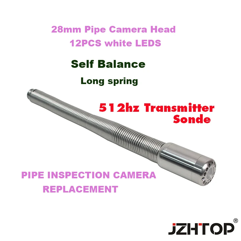 28mm camera head with pipe locator 512hz transmitter