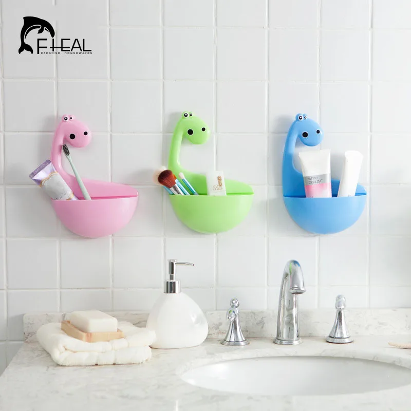 FHEAL Creative Dinosaur Sucker Toothbrush Holder Bathroom Cosmetics Razor Organize Box Kitchen Gadgets Storage Rack
FHEAL Creative Dinosaur Sucker Toothbrush Holder Bathroom Cosmetics Razor Organize Box Kitchen Gadgets Storage Rack