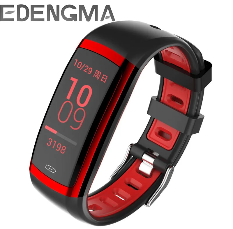 EDENGMA 2018 new smart bracelet CD09 Bluetooth 4.0 multi color wristband continuous heart rate monitoring calories
