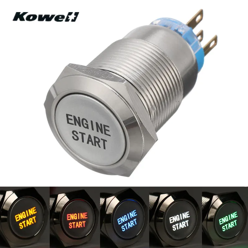 KOWELL 12v Universal LED Light Car Keyless Engine Starter Ignition Button Push Start Button Switch Replacement Enginee Start New
KOWELL 12v Universal LED Light Car Keyless Engine Starter Ignition Button Push Start Button Switch Replacement Enginee Start New