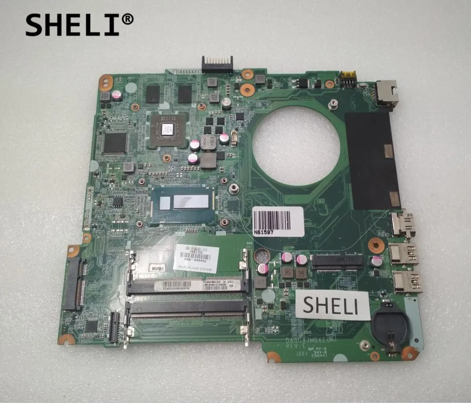 SHELI For HP 14 14-N Motherboard with I5-4200U cpu SR170 HD 8670M DA0U83MB6E0 734426-001 734426-501
SHELI For HP 14 14-N Motherboard with I5-4200U cpu SR170 HD 8670M DA0U83MB6E0 734426-001 734426-501