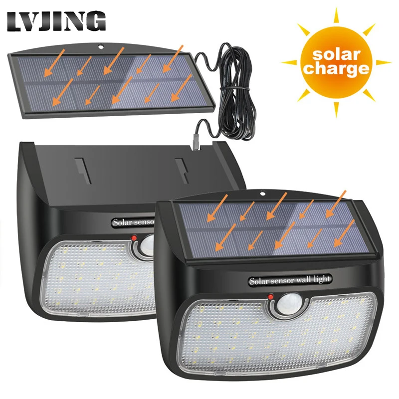 2pcs 48 LEDs Solar Panel Light Split Separate PIR Motion Sensor Garden Lamp Outdoor Waterproof Powered Street Wall Night Light
2pcs 48 LEDs Solar Panel Light Split Separate PIR Motion Sensor Garden Lamp Outdoor Waterproof Powered Street Wall Night Light