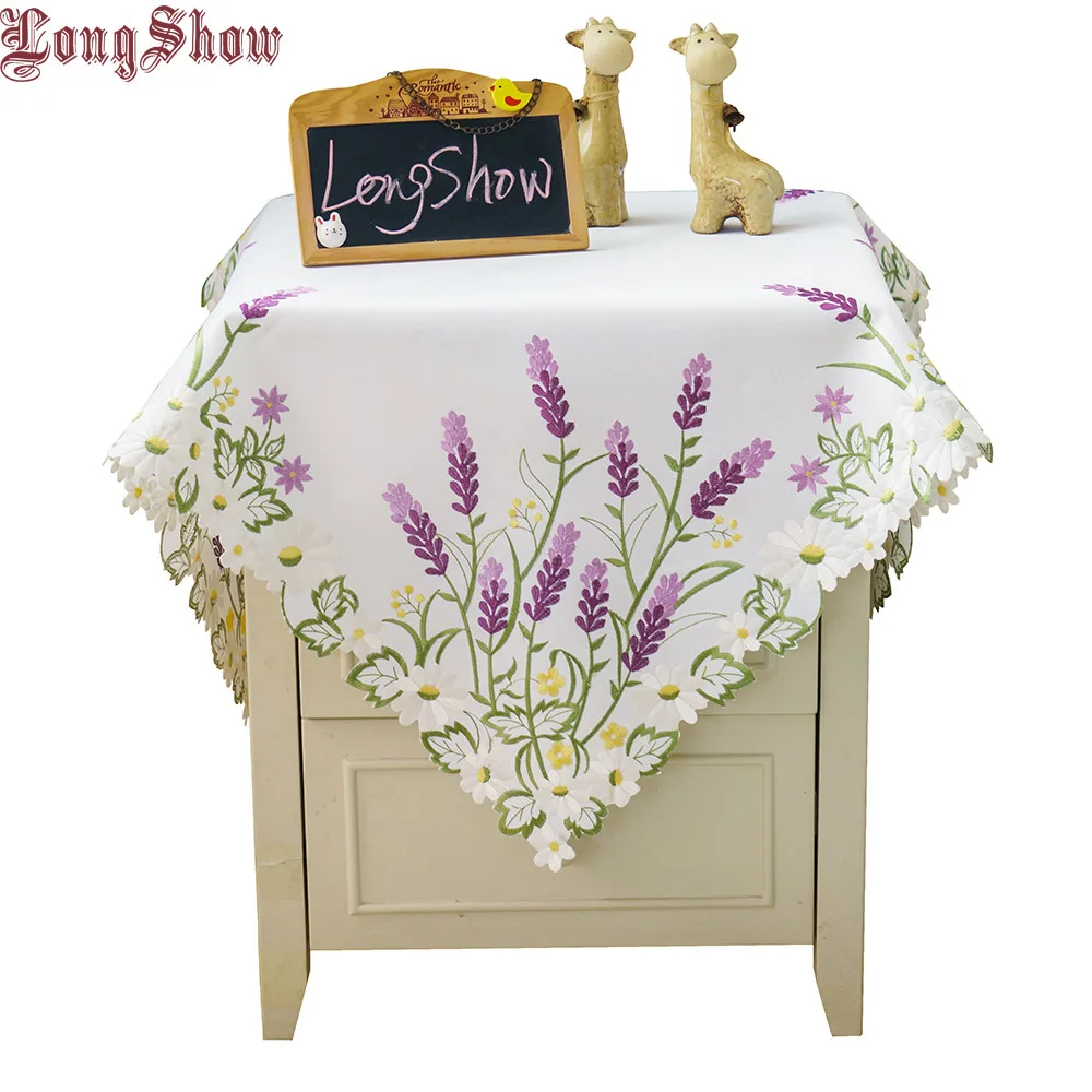 Chinese Style Fresh Purple Lavender Table Flag White Embroidery Thick Cover Towel Cloth Table Runner Textile for Home Decor
Chinese Style Fresh Purple Lavender Table Flag White Embroidery Thick Cover Towel Cloth Table Runner Textile for Home Decor
