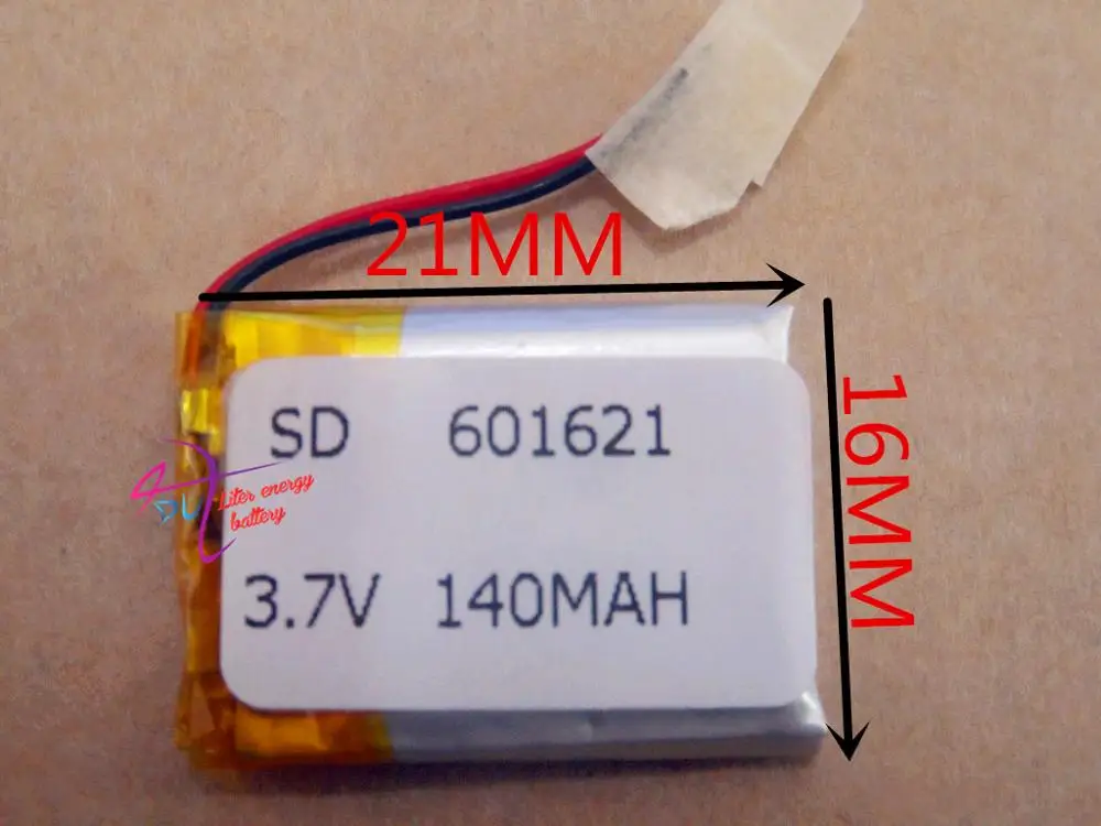 best battery brand Size 601621 3.7V 140mah Lithium polymer Battery With Protection Board For Bluetooth Headset Digital Products
best battery brand Size 601621 3.7V 140mah Lithium polymer Battery With Protection Board For Bluetooth Headset Digital Products