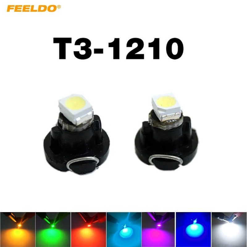 FEELDO 5Pcs DC12V T3 1210/3528 Chip 1LED Car Dashboard Meter Panel Light Bulb LED light Bulbs 7-Color
FEELDO 5Pcs DC12V T3 1210/3528 Chip 1LED Car Dashboard Meter Panel Light Bulb LED light Bulbs 7-Color