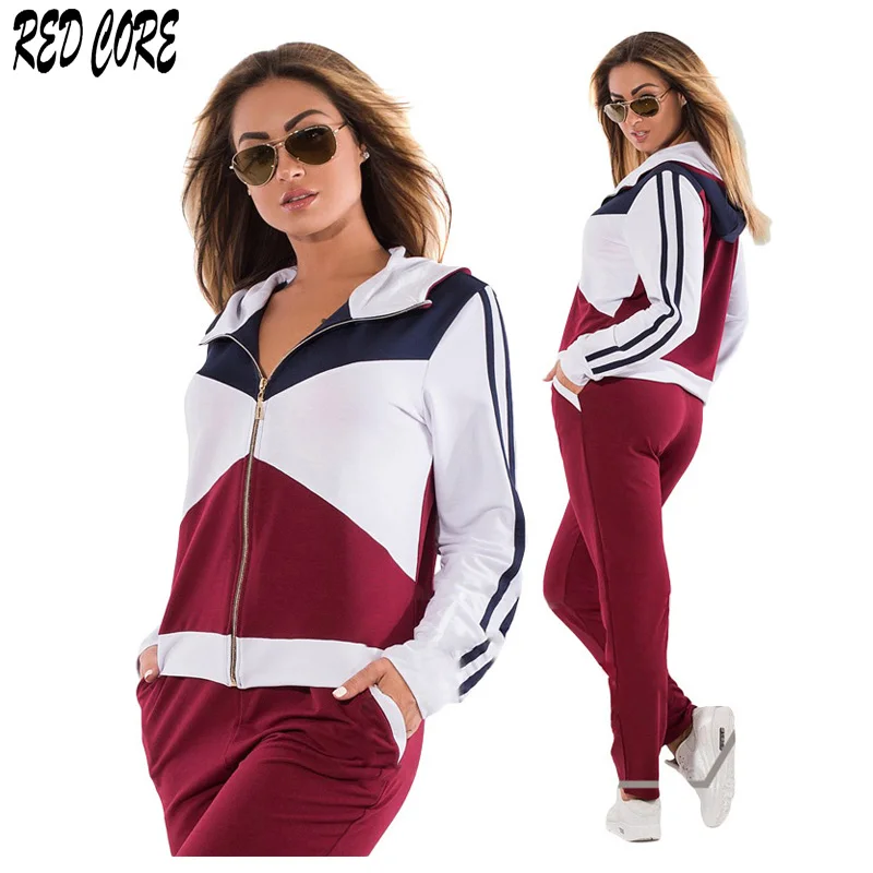 REDCORE M-5XL Sweatshirt Women Hoodies Two Piece Set Women Patchwork Stripe Casual Long Sleeve Women Top And Pants Women TZ217
REDCORE M-5XL Sweatshirt Women Hoodies Two Piece Set Women Patchwork Stripe Casual Long Sleeve Women Top And Pants Women TZ217