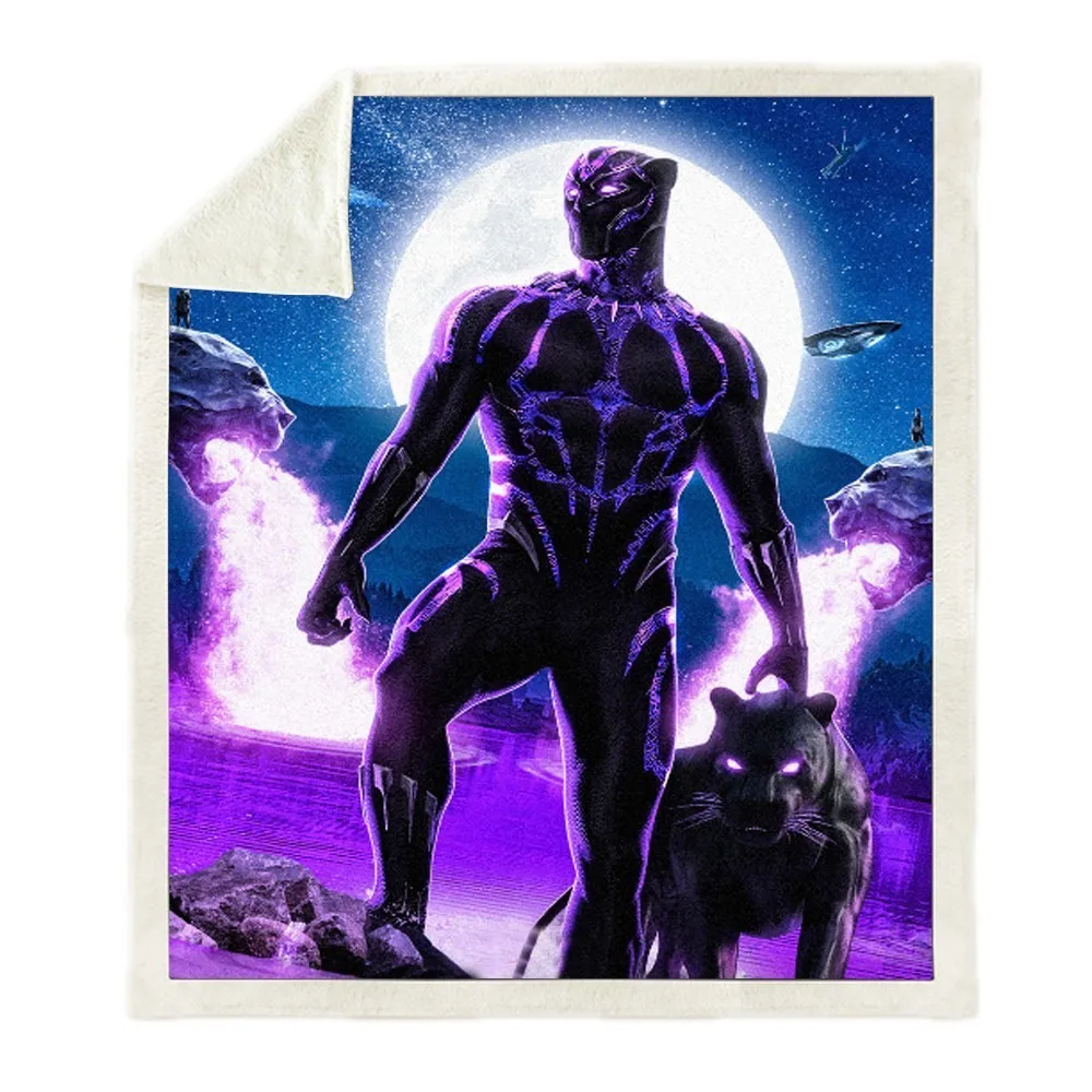 Sofa Cushion Yoga Mat Picnic Blanket Back To School Blanket Adult Kids Thick Double-layer Plush Black Panther 3d Print Blanket
Sofa Cushion Yoga Mat Picnic Blanket Back To School Blanket Adult Kids Thick Double-layer Plush Black Panther 3d Print Blanket
