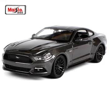 

Maisto 1:24 2015 mustang GT red blue grey car diecast for ford car model for collecting open doors motorcar diecast shape 31508