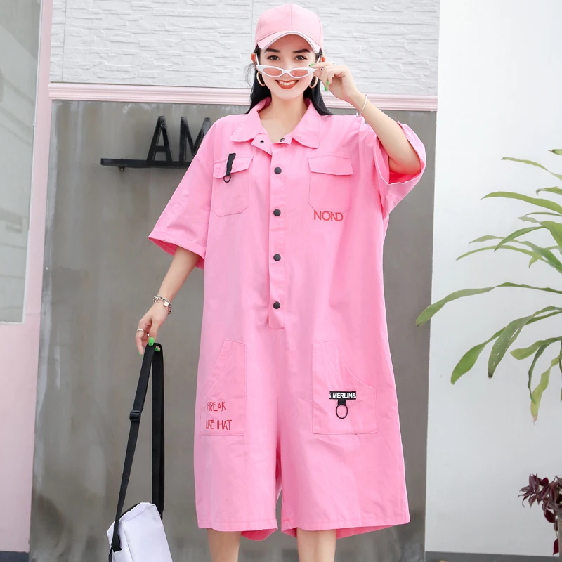 Large size women's 2019 new wave Thai tide brand jumpsuit letters college wind loose one-piece pants European station
Large size women's 2019 new wave Thai tide brand jumpsuit letters college wind loose one-piece pants European station