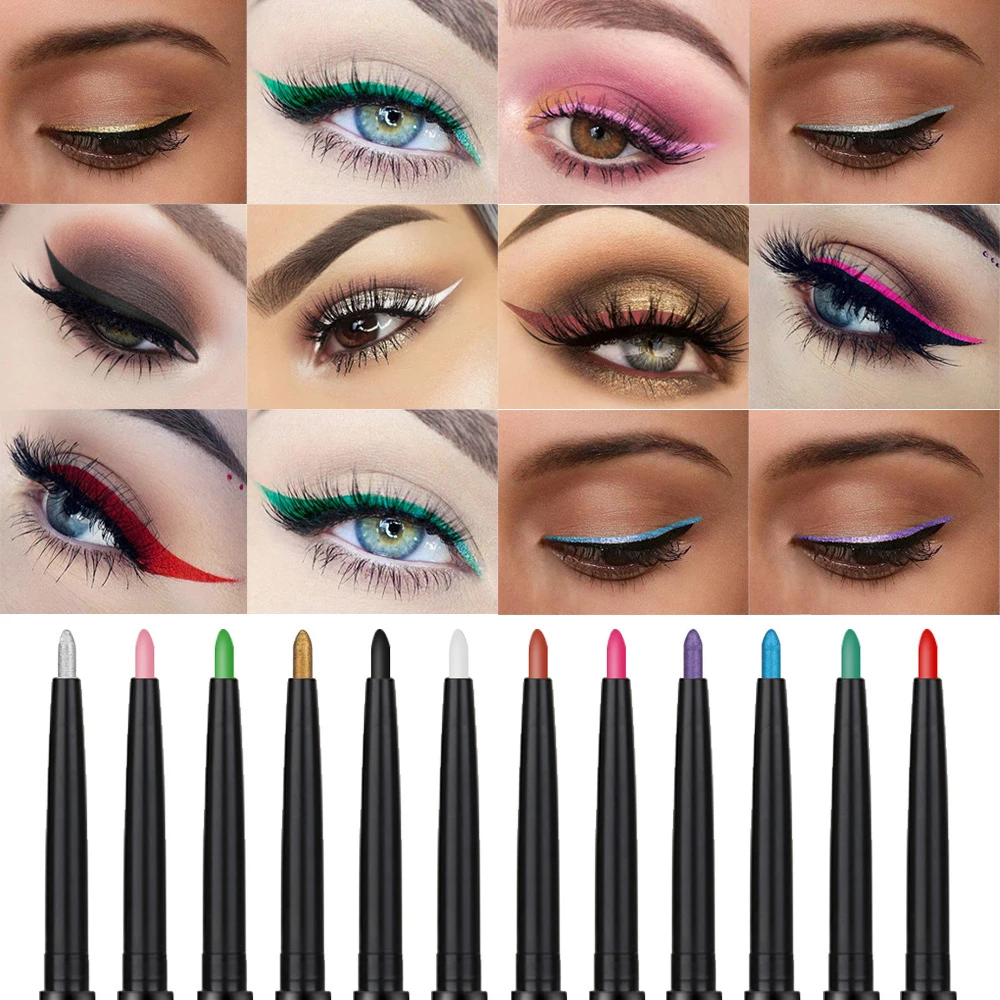 Double Color Eyeliner Pen Pearl White Pink Green High Light Lying Silkworm Waterproof Pen Pen Not Blooming Eye Makeup TSLM2
Double Color Eyeliner Pen Pearl White Pink Green High Light Lying Silkworm Waterproof Pen Pen Not Blooming Eye Makeup TSLM2