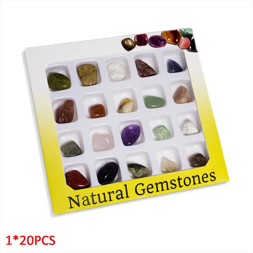 20pcs/box Colorful Fluorite Irregular Agate Energy Stone Natural Crystal Home Decoration Polished Rocks Fossils Mineral Set
20pcs/box Colorful Fluorite Irregular Agate Energy Stone Natural Crystal Home Decoration Polished Rocks Fossils Mineral Set