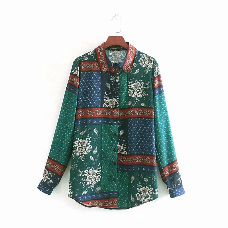 women vintage patchwork printing casual business blouse shirt women long sleeve paisley pattern chemise femininas blusas LS3593
women vintage patchwork printing casual business blouse shirt women long sleeve paisley pattern chemise femininas blusas LS3593