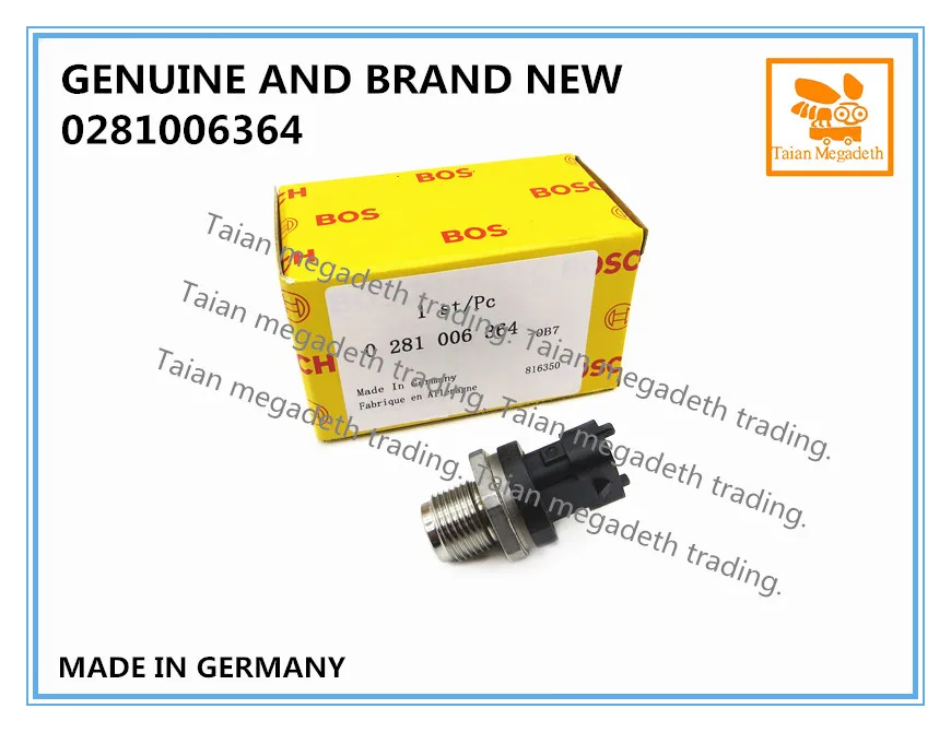 GENUINE AND BRAND NEW DIESEL FUEL PRESSURE SENSOR 0281006364, 0281006053, 0281006158, 0281006425, 0281002706, 0281002707
GENUINE AND BRAND NEW DIESEL FUEL PRESSURE SENSOR 0281006364, 0281006053, 0281006158, 0281006425, 0281002706, 0281002707