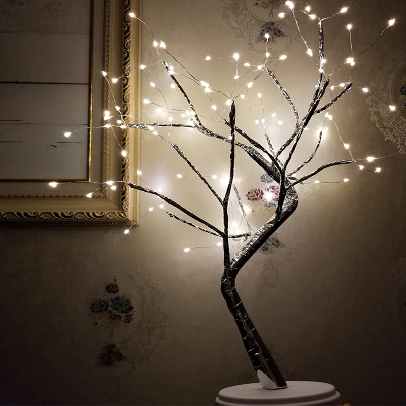 Switch control Tree Bright LED Lamp 108LEDS Cherry Tree Lights 60cm LED Tree Light For Home Christmas Holiday Decor USB PLUG 5V
Switch control Tree Bright LED Lamp 108LEDS Cherry Tree Lights 60cm LED Tree Light For Home Christmas Holiday Decor USB PLUG 5V