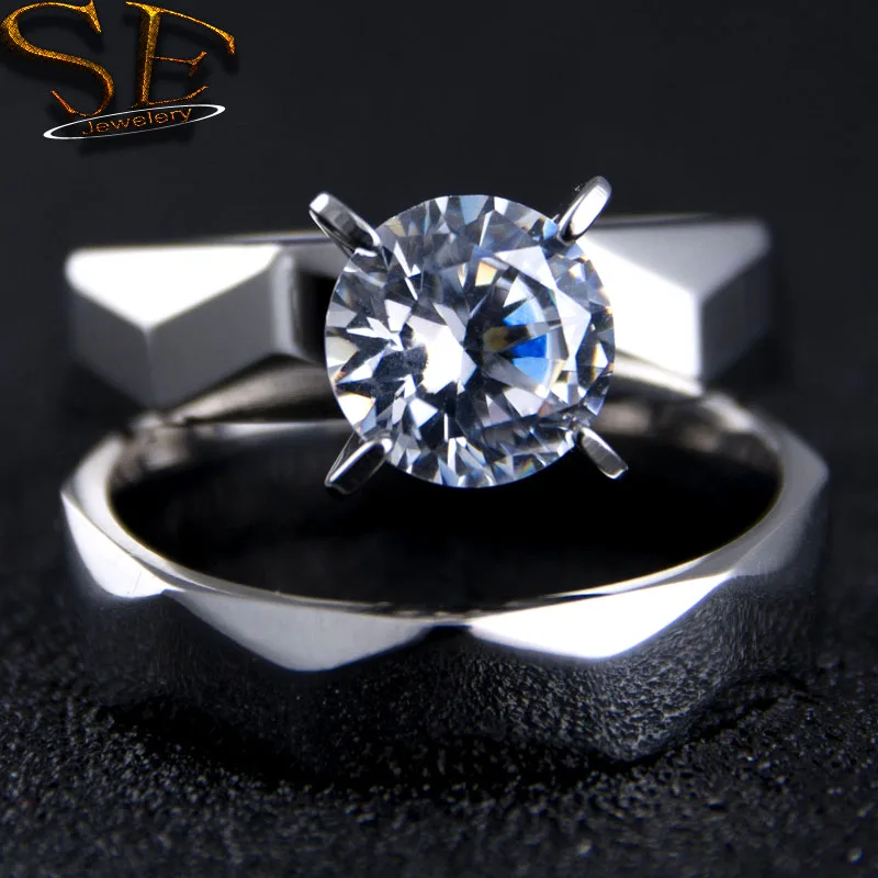 Never Fade REAL Stainless Steel Overlap Zircon Rings 2 Rings Bridal couple Sets By Pair 
Never Fade REAL Stainless Steel Overlap Zircon Rings 2 Rings Bridal couple Sets By Pair