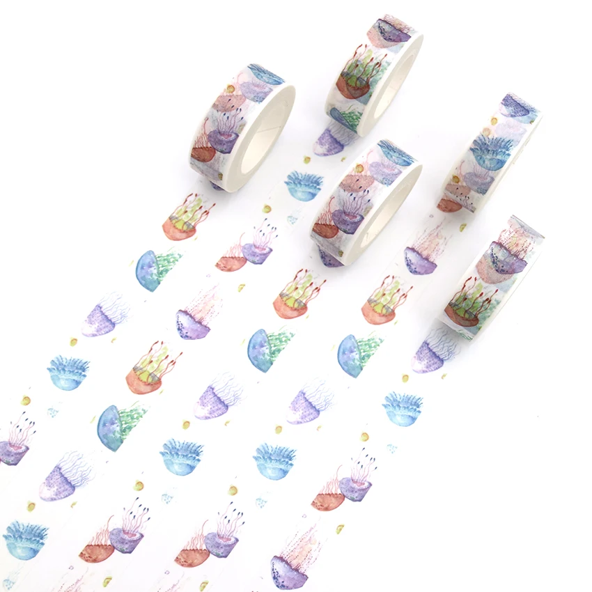 1 PCS Creative Colored Jellyfish Washi Tape Adhesive Paper Tape School Office Supplies DIY Scrapbooking Decorative Sticker Tape
1 PCS Creative Colored Jellyfish Washi Tape Adhesive Paper Tape School Office Supplies DIY Scrapbooking Decorative Sticker Tape