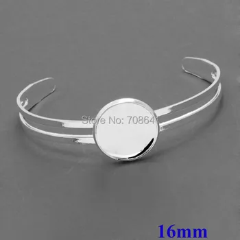 16mm Silver Plated Blank Bangle Settings Bases Round Bezel Cabochons cuff Bracelet Bangle Findings for Kids Children Girls
16mm Silver Plated Blank Bangle Settings Bases Round Bezel Cabochons cuff Bracelet Bangle Findings for Kids Children Girls