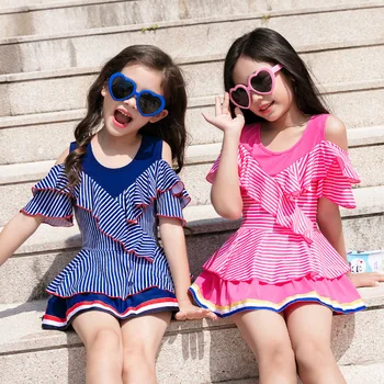 Girls Swimming Suit One Piece Swimsuit Princess's Skirt Lovely Children's Flat Corner Student Swimming Suit A2241YPC
Girls Swimming Suit One Piece Swimsuit Princess's Skirt Lovely Children's Flat Corner Student Swimming Suit A2241YPC