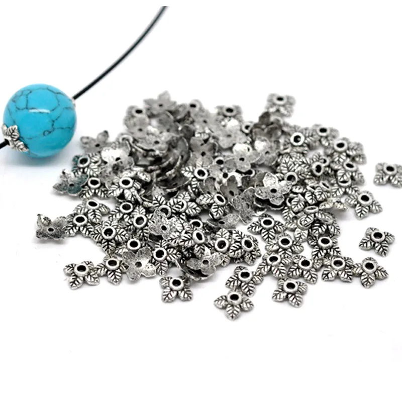500Pcs Silver Tone 4 Petals Leaves End Beads Caps Jewelry Diy Making Findings Charms Component 6x6mm
500Pcs Silver Tone 4 Petals Leaves End Beads Caps Jewelry Diy Making Findings Charms Component 6x6mm