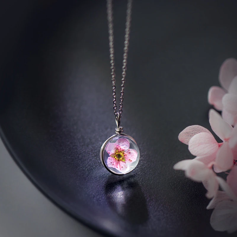 Modian Charm Luxury Round Peach Flower Pendant Necklaces For Women 100% 925 Sterling Silver Fashion Chain Fine Jewelry Bijoux
Modian Charm Luxury Round Peach Flower Pendant Necklaces For Women 100% 925 Sterling Silver Fashion Chain Fine Jewelry Bijoux