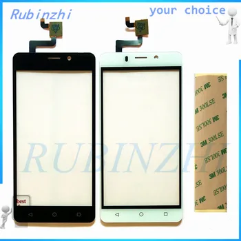 

RUBINZHI Free Tape Moible phone touch panel front glass lens For Tele2 Maxi LTE touch screen digitizer sensor touchscreen parts