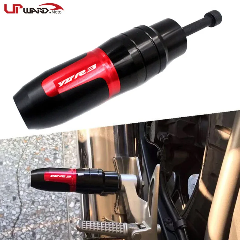 For YAMAHA YZF-R3 YZFR3 YZF R3 2015 2016 2017 2018 Motorcycle CNC Frame Crash Pads Exhaust Sliders Crash Protector With logo
For YAMAHA YZF-R3 YZFR3 YZF R3 2015 2016 2017 2018 Motorcycle CNC Frame Crash Pads Exhaust Sliders Crash Protector With logo