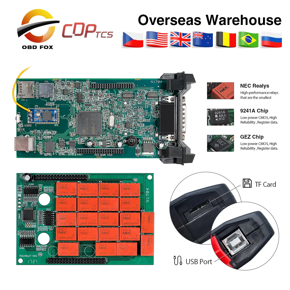 Double Green pcb Bluetooth CDP TCS PRO with 2016.r1 keygen software car truck diagnostic tool multidiag pro 2018 Hot
Double Green pcb Bluetooth CDP TCS PRO with 2016.r1 keygen software car truck diagnostic tool multidiag pro 2018 Hot