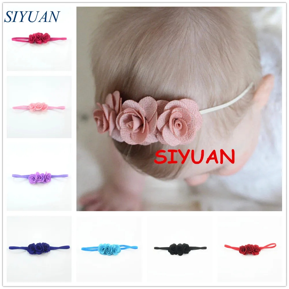 50pcs/lot 14 Color Triple Dainty Burlap Flowers On Skinny Elastic Headband Headwear Hair Accessory to School Girls FD209
50pcs/lot 14 Color Triple Dainty Burlap Flowers On Skinny Elastic Headband Headwear Hair Accessory to School Girls FD209