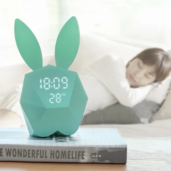 Adeeing light Alarm Clock Voice activated led digital clock Intelligent Voice Control USB Charging Small Night Light
Adeeing light Alarm Clock Voice activated led digital clock Intelligent Voice Control USB Charging Small Night Light