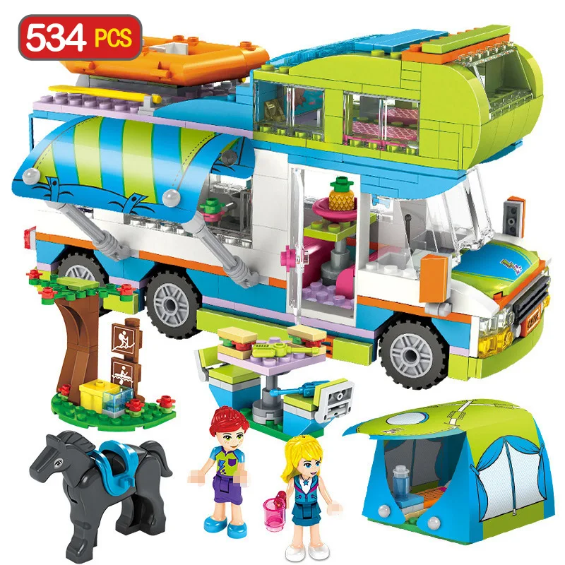 534pcs Girl Building Blocks City Outing Camper Bus Car Model Compatible LegoING Bricks Girls Friends Figures Kids Toys Gift GB07
534pcs Girl Building Blocks City Outing Camper Bus Car Model Compatible LegoING Bricks Girls Friends Figures Kids Toys Gift GB07