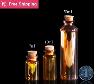 10pcs 7/10/50ml 22mm Diameter Empty Glass Bottles With Cork DIY Brown Glass Jars Containers Vials Creative Decorative Vials
10pcs 7/10/50ml 22mm Diameter Empty Glass Bottles With Cork DIY Brown Glass Jars Containers Vials Creative Decorative Vials