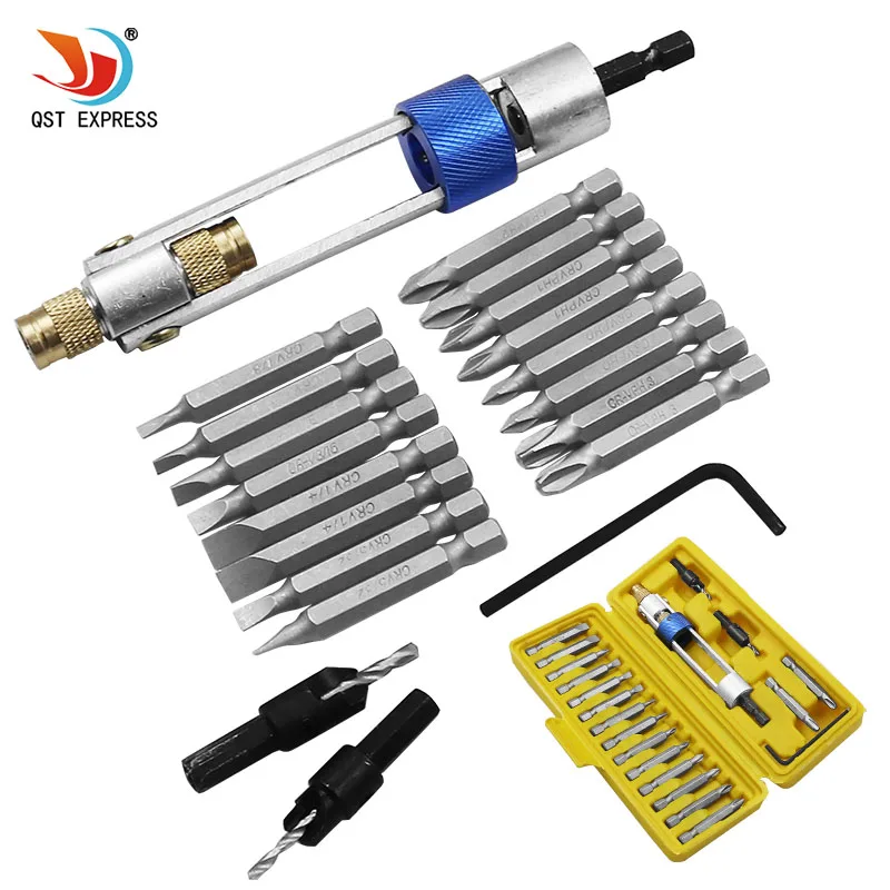 20pcs/set Half Time Drill Driver Multi Screwdriver Set Updated Version 16 Different Head with Countersink Bits Allen Wrench
20pcs/set Half Time Drill Driver Multi Screwdriver Set Updated Version 16 Different Head with Countersink Bits Allen Wrench