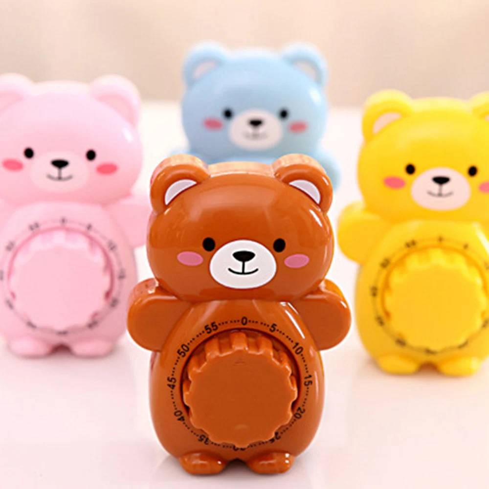 Creative Cute Bear Mechanical Kitchen Timer 60 Minutes Countdown Alarm Timer Dial Timers Counter Reminder Kitchen Accessories
Creative Cute Bear Mechanical Kitchen Timer 60 Minutes Countdown Alarm Timer Dial Timers Counter Reminder Kitchen Accessories