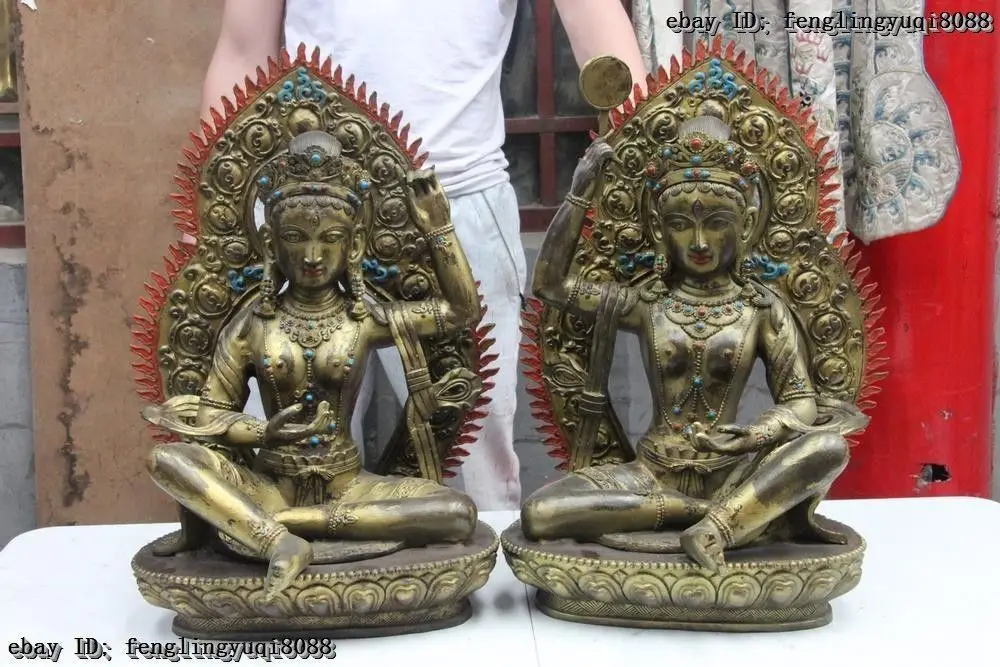 24 Tibet Tutelary Deity Bronze Copper Kwan-Yin Bodhisattva GuanYin Buddha Statue
24 Tibet Tutelary Deity Bronze Copper Kwan-Yin Bodhisattva GuanYin Buddha Statue