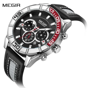MEGIR Chronograph Auto Date Men Sport Watch Fashion Army Military Quartz Wrist Watches Clock Men Relogio Masculino Saat
MEGIR Chronograph Auto Date Men Sport Watch Fashion Army Military Quartz Wrist Watches Clock Men Relogio Masculino Saat