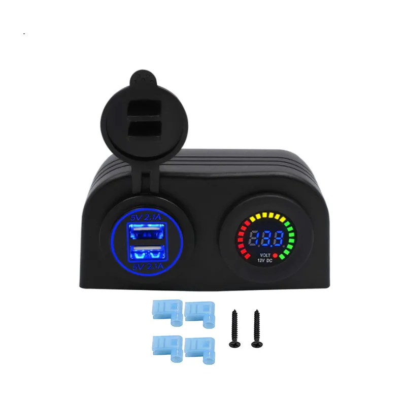 2 USB Port Car Charger 12V Car Cigarette Lighter Socket Splitter Power Adapter Charger Digital Voltmeter Car Styling New
2 USB Port Car Charger 12V Car Cigarette Lighter Socket Splitter Power Adapter Charger Digital Voltmeter Car Styling New
