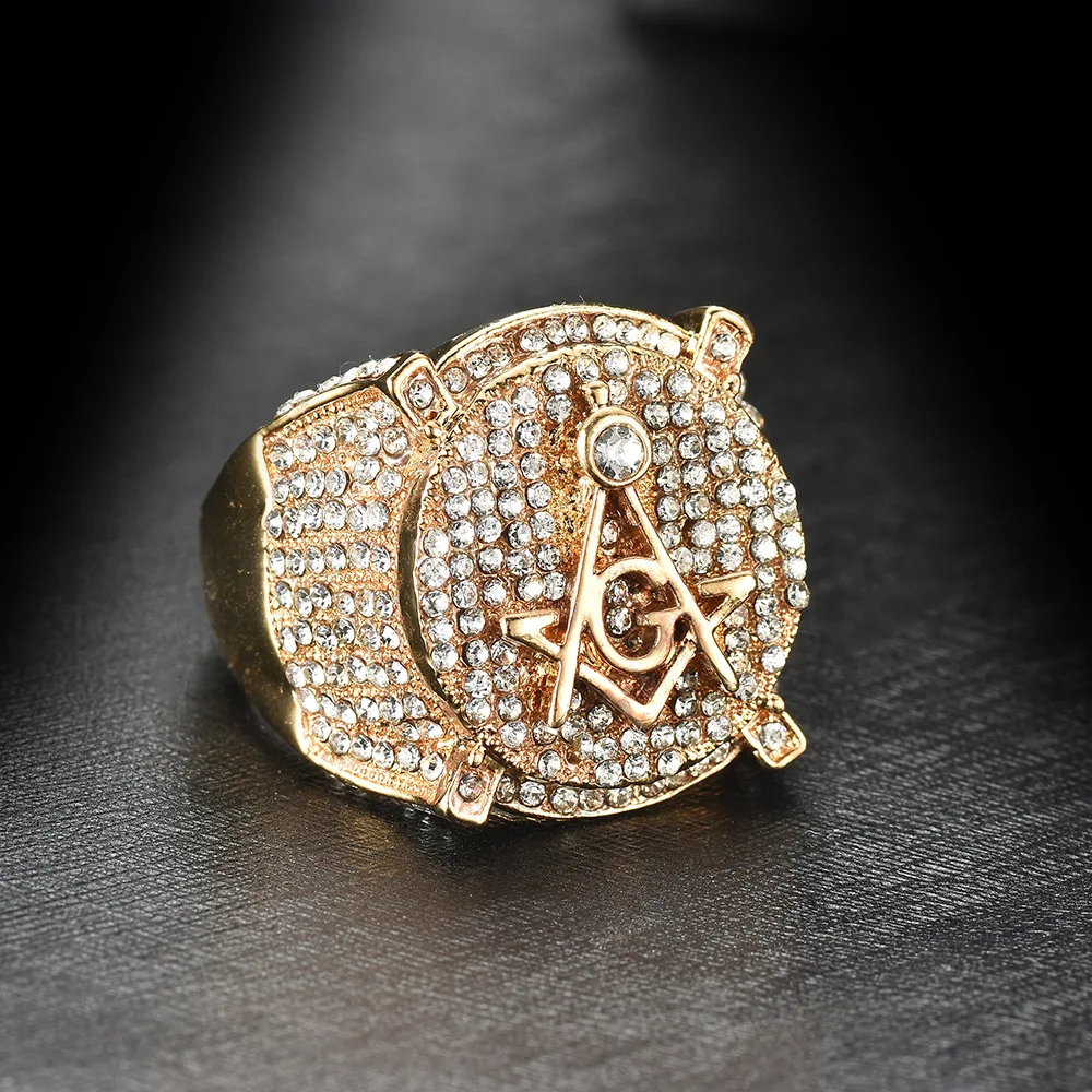 AG Symbol Free and Accepted Masons Symbol Rings For Men Mason Rings Jewelry Gold Color Pave Setting Crystal Rings
AG Symbol Free and Accepted Masons Symbol Rings For Men Mason Rings Jewelry Gold Color Pave Setting Crystal Rings