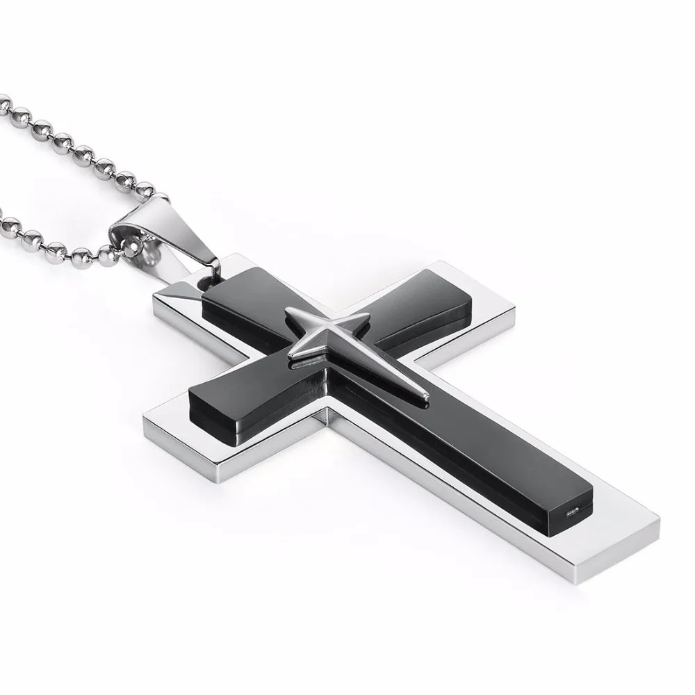 Black Color Stainless Steel Cross Chain Necklace Pendant Necklaces Fashion Punk Jewelry Gifts for Men Large Size NZ011
Black Color Stainless Steel Cross Chain Necklace Pendant Necklaces Fashion Punk Jewelry Gifts for Men Large Size NZ011