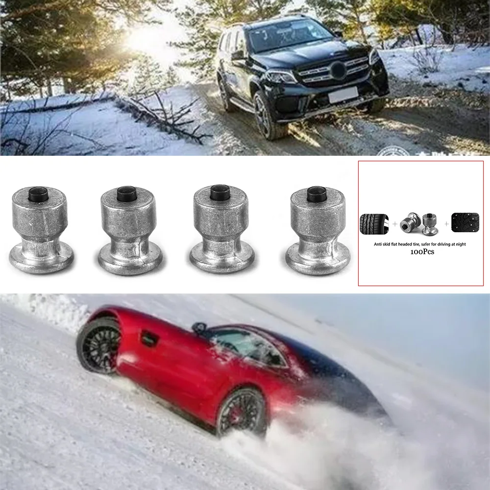 100 Pcs Stud Screw 0.8mm Auto Car SUV Anti-Slip Screw Stud Wheel Tyre Snow Tire Spikes Trim and Installation Tool car styling
100 Pcs Stud Screw 0.8mm Auto Car SUV Anti-Slip Screw Stud Wheel Tyre Snow Tire Spikes Trim and Installation Tool car styling