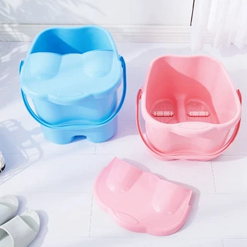 Foot Soaking Bucket Abs Plastic Foot Bath Tub Massage Roller Footbath Barrel With Lid Household Spa Health Care Tool
Foot Soaking Bucket Abs Plastic Foot Bath Tub Massage Roller Footbath Barrel With Lid Household Spa Health Care Tool